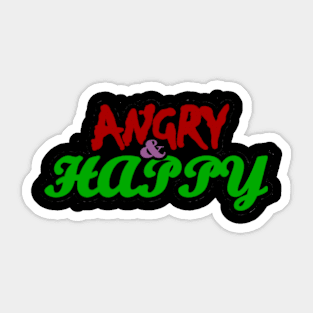 ANGRY/HAPPY Sticker